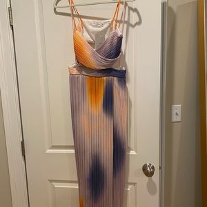 A.L.C Sienna Pleated Dress in Multi